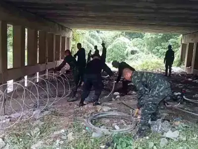 杜绝偷渡！波贝口岸拉9.8公里铁丝网