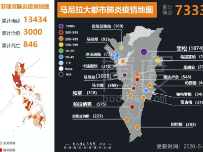 马尼拉/宿务/克拉克疫情地图，截止5月21日下午18点