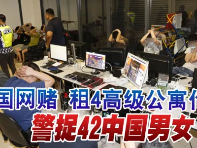 吉隆坡警方昨日(16日)逮捕42名中国“菜农”