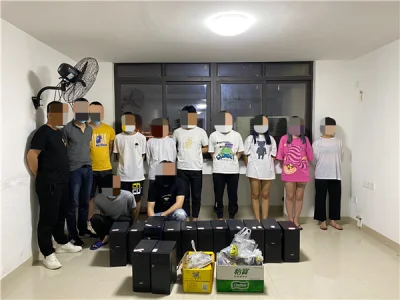 厦门集美警方打掉一个利用虚假博彩软件诈骗的窝点
