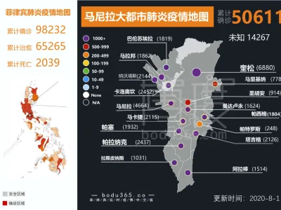 【大数据】菲律宾疫情大数据，截止8月1日下午18点