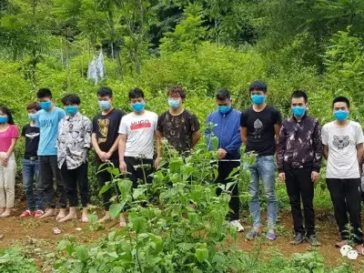 15名中国人因非法入境越南被捕