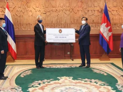 泰国向柬埔寨捐赠10万美元，支持柬劳工回国隔离﻿