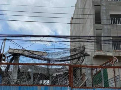 柬埔寨波贝市一在建酒店倒塌