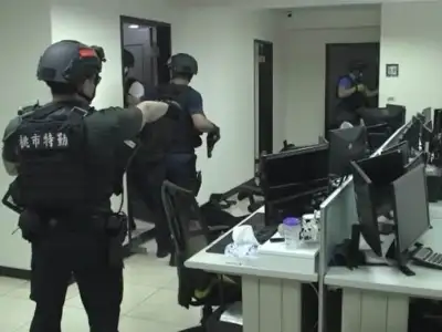 台湾诈骗机房专骗大陆人 桃园警方从天降逮8嫌