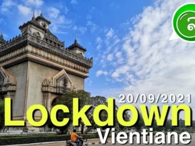 老挝万象市封城第二天主城区街景空空荡荡，看来人都堵在城外了