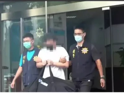 当两岸诈骗犯罪集团桥梁 台湾通缉男坚持带大包行李入狱