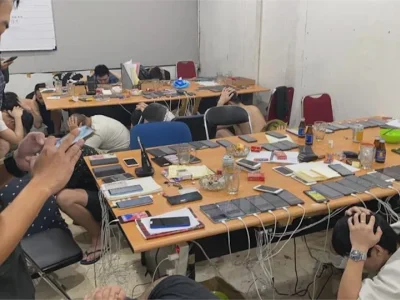 台印连手破赌博诈骗机房逮49人 其中47名为中国人