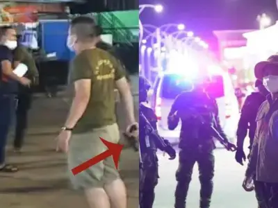 波贝天堂赌场前的泰国人枪战事件，原来是场窝里斗！！！！​