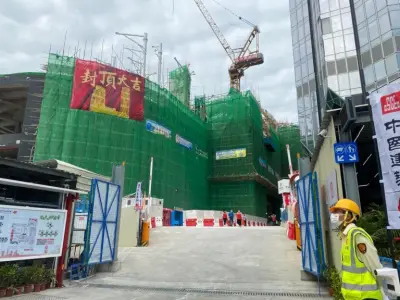 澳门新濠影汇二期地盘工疑遭起重机支架压毙 劳工局调查依法究责