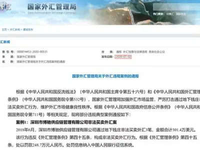 地下钱庄买卖外汇被罚1372万！外汇局出手，通报10大案例