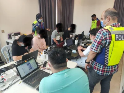 马来西亚警方捣毁一诈骗呼叫中心 7人落网其中5名为中国人