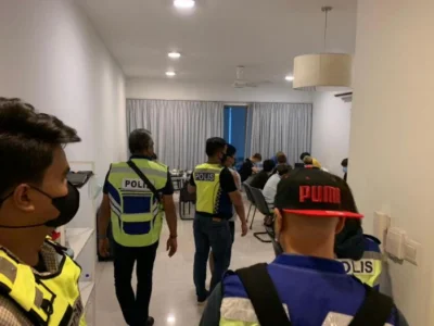 马来西亚警方破专骗中国人诈骗集团 11本地男子落网