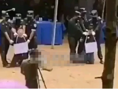 缅甸地方武装抓到小偷后处理手法霸气，直接枪毙