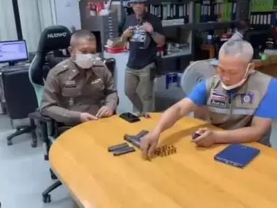 春武里一男子开枪射击3人 原因是被扇耳光