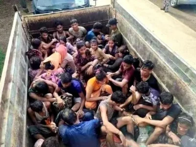 若开邦104名罗兴亚人“偷渡”异乡谋生，被伊枝警方抓获