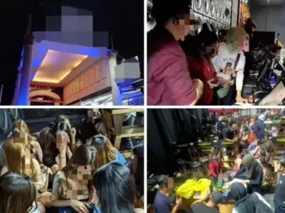 设舞台让陪酒女“选美秀”赚小费，突击夜店捕34名泰、老、越籍女子