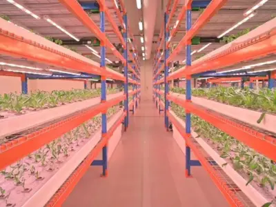 世界上最大的垂直农场的蔬菜和水果将很快在迪拜商店里出售