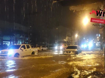 泰国芭提雅沦陷！连夜降雨后全城看海！