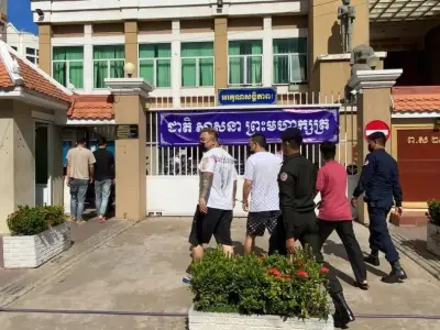 金边绑架案5名中国嫌疑人被送至法院