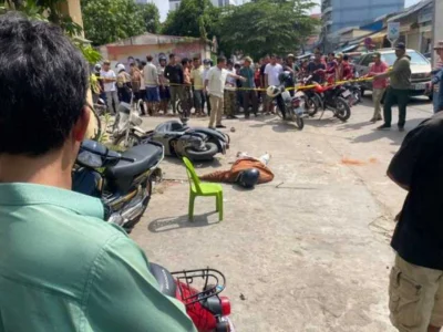 金边：一男子被当街枪杀