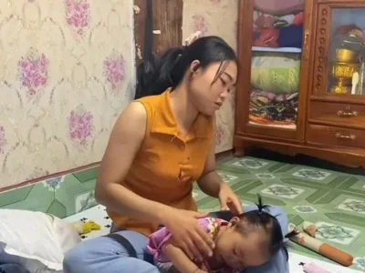 老挝女孩嫁给大20岁河南大叔，生下混血宝宝，丈夫为养家拼命工作...