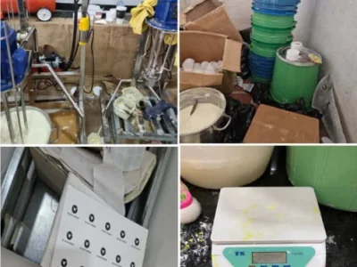 柬埔寨警方缴获超6吨冒牌润肤膏，原产地来自泰国！