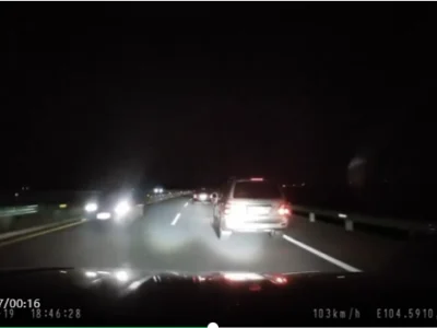 金边西港高速，惊现夜间逆行车辆...