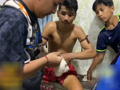 柬籍拳手获胜，泰国教练质疑手套有异