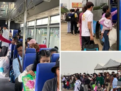 超4万人搭乘免费大巴，往返金边和家乡！
