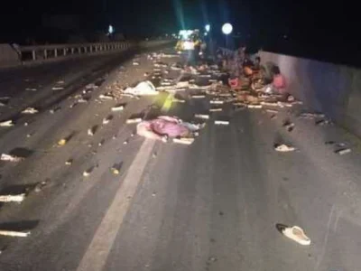 5号公路车祸3死8伤，肇事司机逃逸