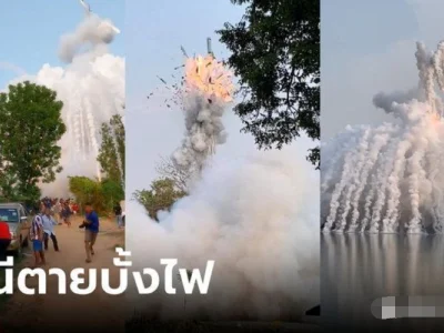 泰国东北“火箭节”发生爆炸事故，致8人不同程度受伤，疑天气太热…