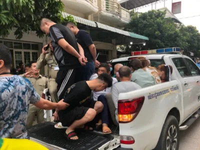 金边警方打击2处非法赌窝，老板为中国人！