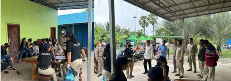柬埔寨警方KTV扫黄，2人被捕及18名女性获救！