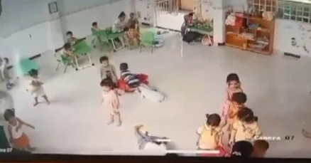丧心病狂！越南一幼师竟连扇2岁幼童31个耳光，全被监控拍下