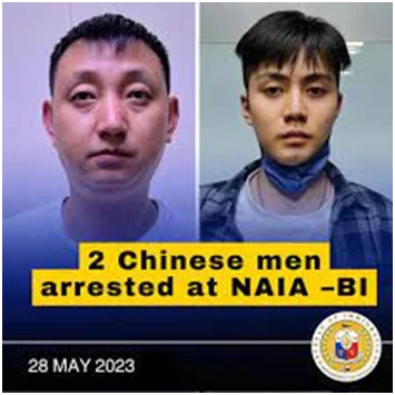 菲移民局机场逮捕两中国逃犯