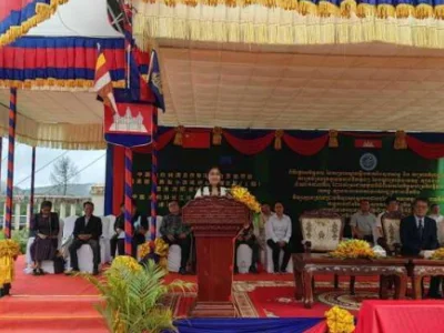 澜湄国家典型小流域综合治理示范项目成果在柬埔寨移交使用