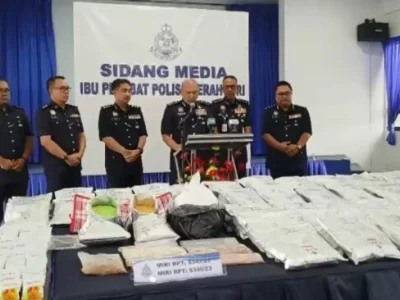 砂拉越警方侦破今年以来最大毒品案，获768.5公斤毒品、扣押117名男女