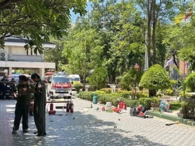 突发！泰国政府大楼附近学校消防演习现场发生爆炸致1死10伤