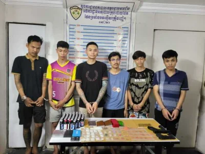 涉毒和开枪，波贝7名泰国人被捕
