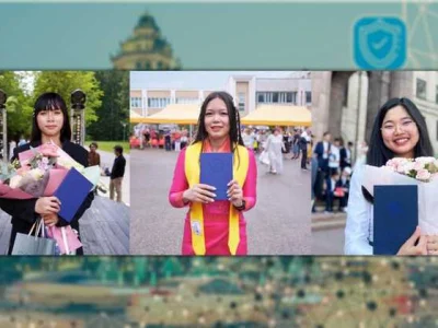 点赞！3名柬籍女生核专业毕业