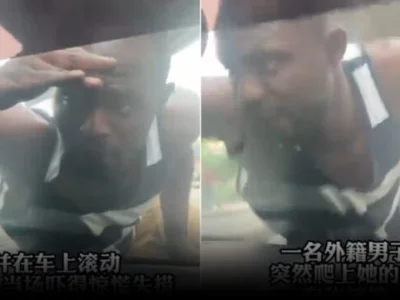遭外籍男子爬上车碰瓷，大马女司机哭叫惊慌失措