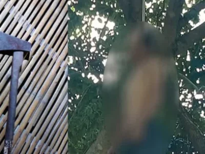 醋意大发酿悲剧，柬埔寨男子砍死其妻后上吊自杀！