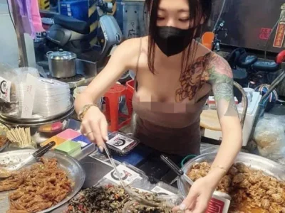 螺肉老板娘因身材发育过猛引全网围观：卖“肉”还是卖“肉”？