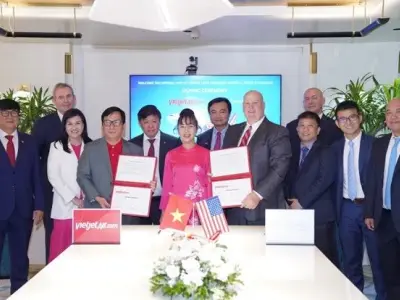 越捷航空公司与美国凯雷投资集团签署价值5.5亿美元的飞机资助协议