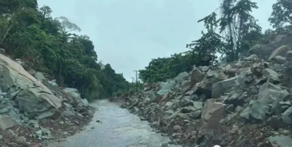 老挝普害山路段终于可以通了