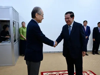 柬埔寨日本协会会长会见洪森亲王！
