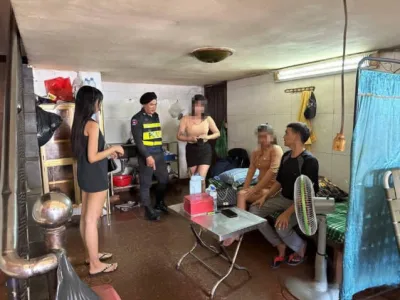 金边警方突袭3家涉黄咖啡店，12人被捕