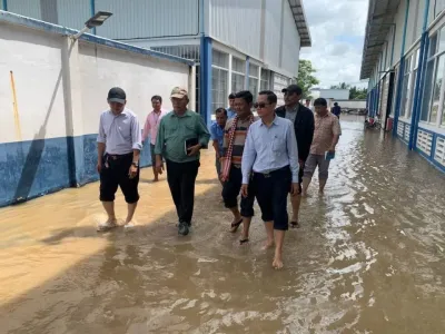 金边和实居10多家工厂淹水！