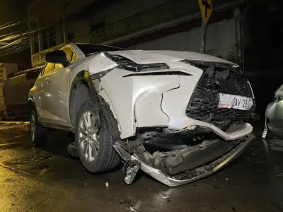 酒驾又超载  金边发生连环车祸，致1死2重伤！